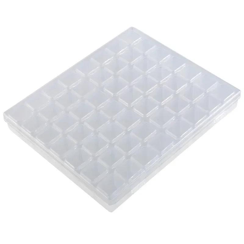 28/56 Grids DIY Diamond Jewelry Storage Box Grids Clear Nail Art Rhinestones Tools Display Storage Case Organizer Box