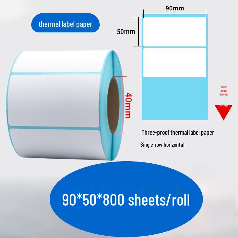 Durable Self-Adhesive Thermal Label Paper for Electronic Scales - Barcode Stickers (Sizes: 80x60, 50x40, 30)