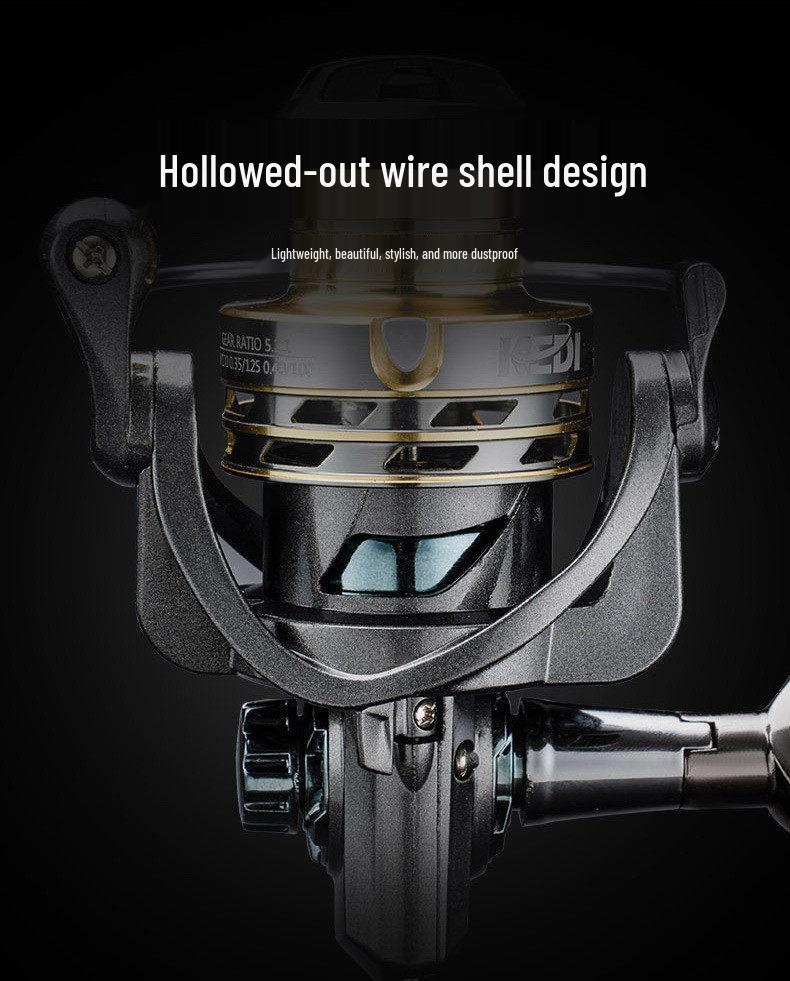 Compact All-Metal Spinning Reel: Gapless Micro Lure, Long Cast, Sea Fishing Rod Reel