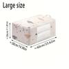 High qualityLarge Capacity Storage Bags for Bedding, Blankets, And Toys with a Transparent Window; Foldable And Portable Storage Bags Made of