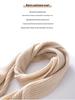 Unisex Thick Cashmere Knitted Scarf - Warm, Long, and Versatile Gift for Autumn-Winter