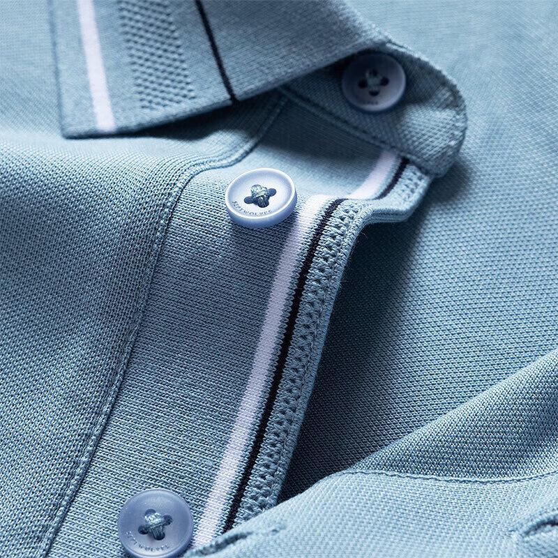 Septwolves Men's Antibacterial Silk Blend Polo Shirt