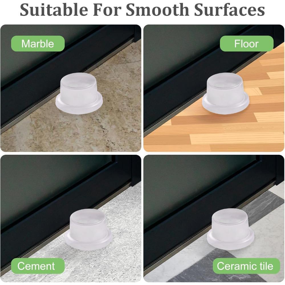 Door Stopper Silicone Handle Bumpers Self Adhesive Mute Anti-Shock Protection Porte Pad Home Improvement Wall Protector Pad