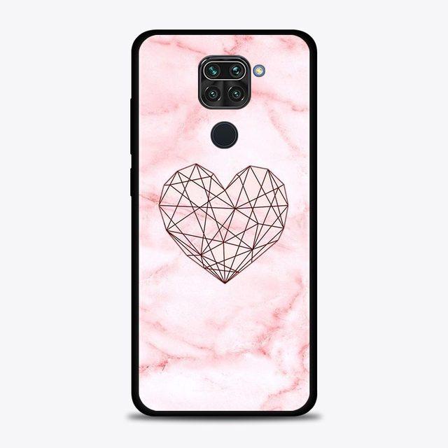 

Розовый мраморный цветочный чехол для телефона для Xiaomi Redmi Note 11 9 8 10 Pro 9s 8t 7 10pro Max Чехол для Redmi 11 9 9c 9a 8a 8a 7 7a Shell For Redmi 11
