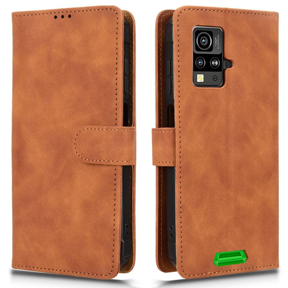 Кожаный чехол-книжка для Blackview BV4800, с ощущением кожи, противоударный, с кошельком, подставкой