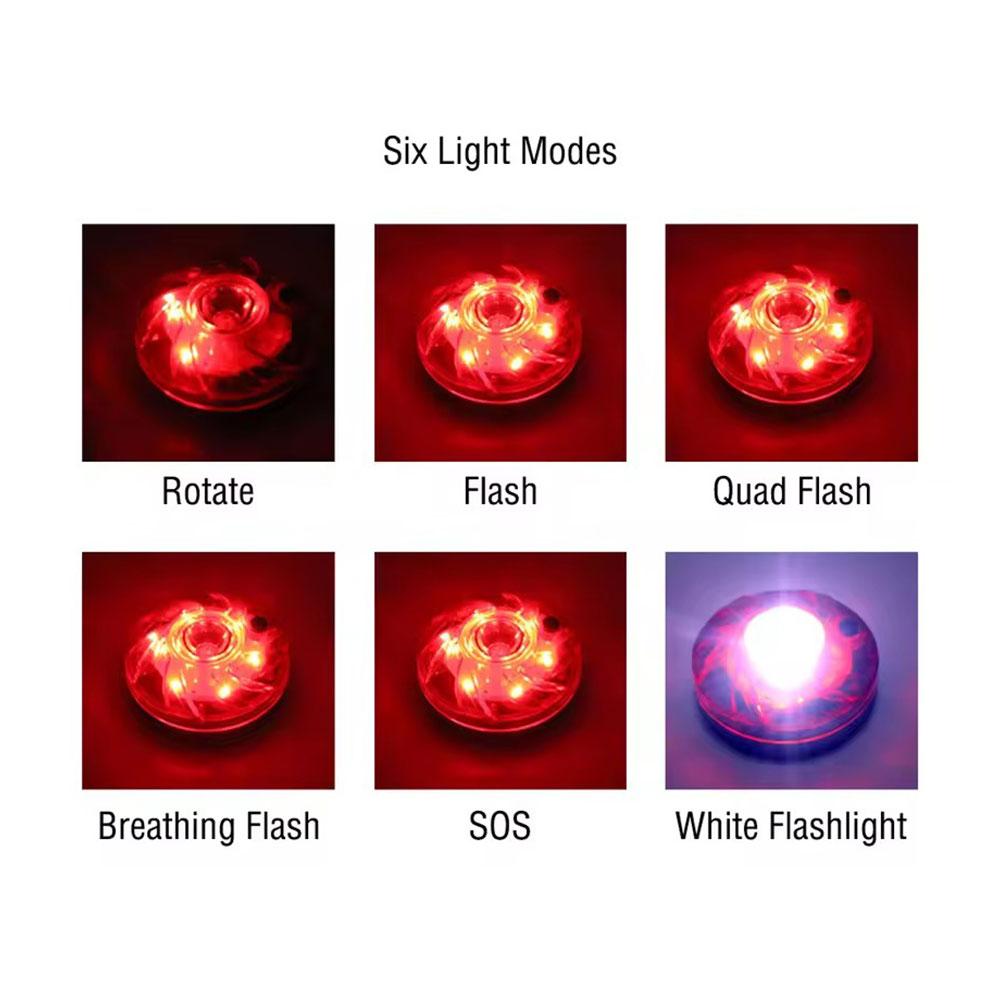Car Emergency Light V16 Red Color Explosion Flashing Light Magnetic Induction Strobe Flashing Warning Light Safety Accessories