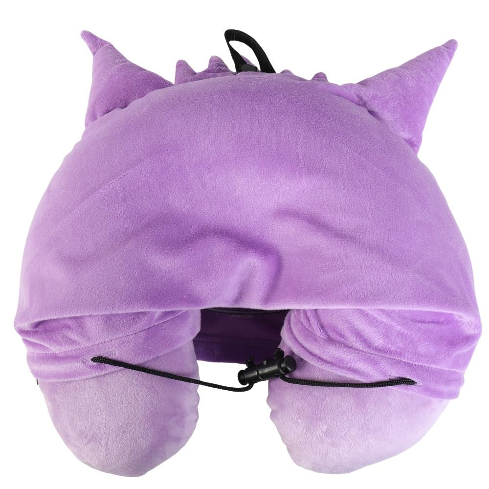 Pokemon Hooded Neck Pillow Gengar Purple Pocket Monsters Trunk Belt One-Touch Travel Goods Travel Accessories