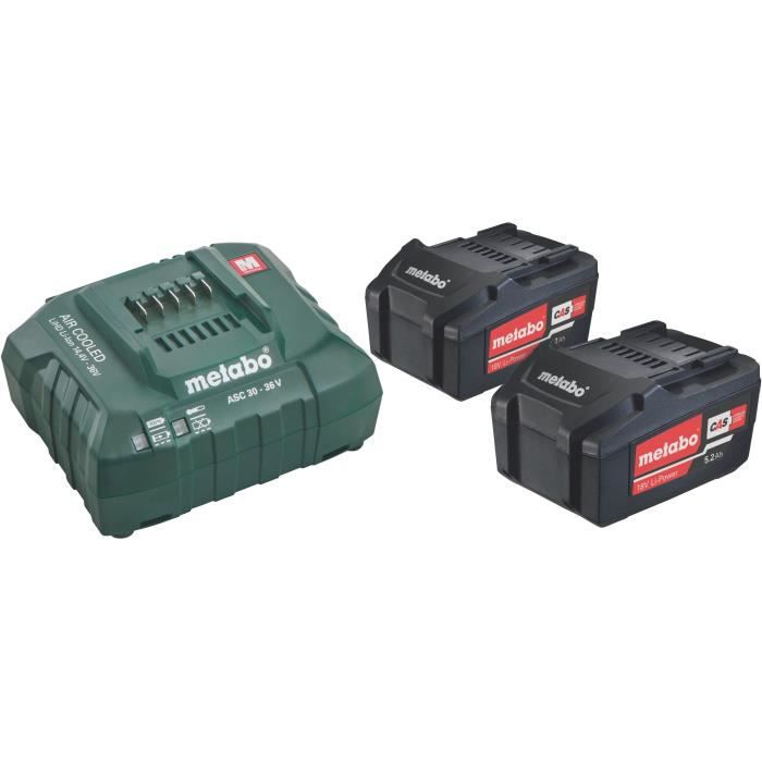 Set base 2x5,2Ah Li-Power 18V in Scatola di cartone - METABO - 685051000