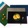 European Hotel Western Dining Mat Pvc Washed Teslin Dining Table Mat Solid Color Waterproof and Non-slip Insulation Mat Coaster