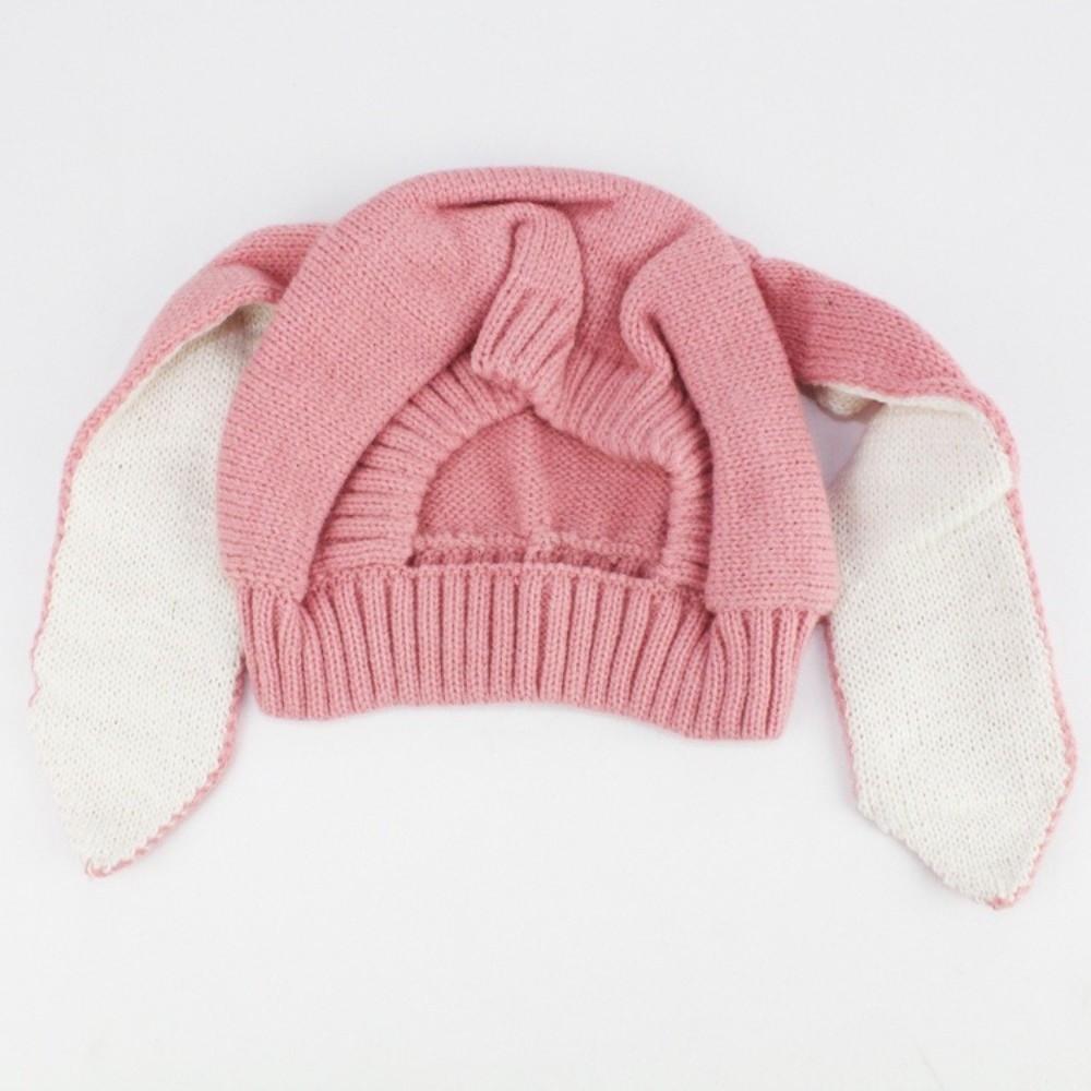 Soft Material Rabbit Beanie Long Floppy Ear Earflap Cap Comfortable Toddler Beanie Winter Warmth
