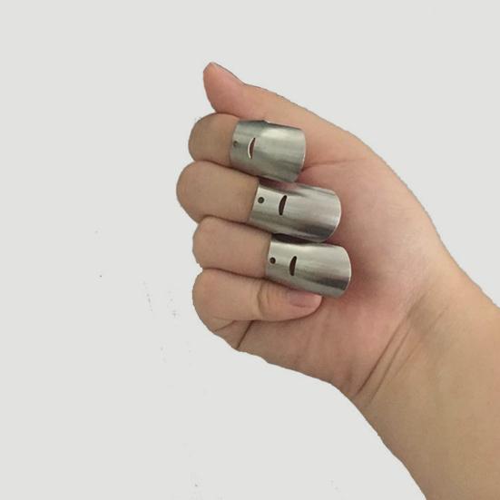 4Pcs Finger Guards Food Grade Rust-proof Stainless Steel Finger Protector Slicing Chopping Avoid Hurting Tools for Home