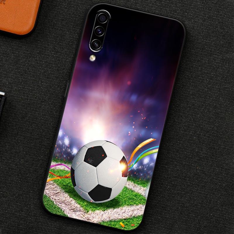 Soft Case For Samsung Galaxy A30 A30S A50 A50S A10S A70 A20S A10 A40 A7 A9 2018 Silicone Back Cover Football Passion Soccer Ball