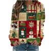 3D Print Christmas Pattern Sweatshirt Women's Long Sleeve Round Neck Hoodie Fashion Casual Santa Claus Pullover Women's Tops