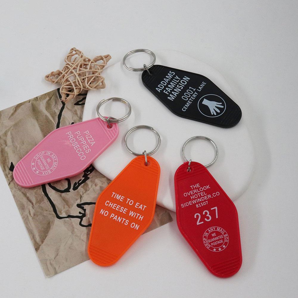 Girly Heart Cartoon Motel Key Tag Keychain Pendant Gift