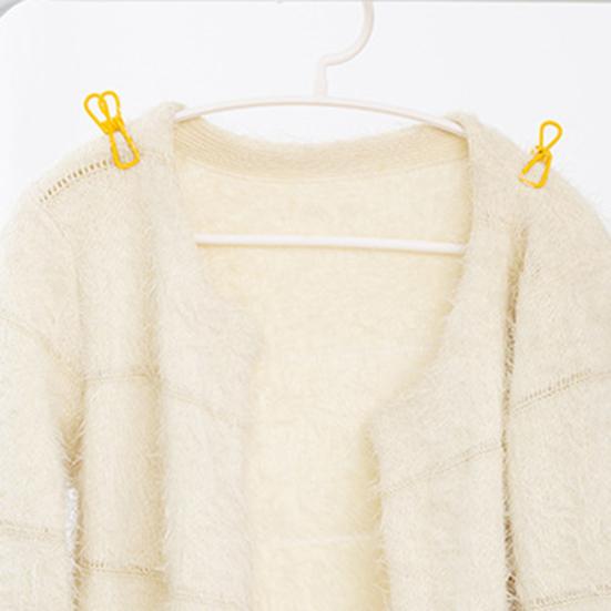 10 bucăți de cleme pentru umerase pentru haine, elastice inoxidabile, rezistente, anti-alunecare, stabile, rezistente la vânt, șosete, chiloți, eșarfe, cleme de susținere pentru eșarfe, pachete de alimente, pungă pentru chipsuri