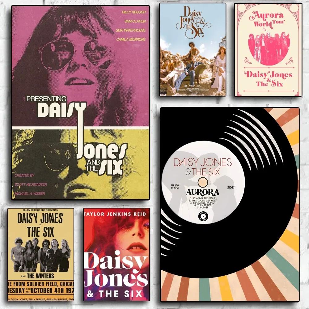 Daisy Jones The Six Płótno Malarskie Plakat Dom Salon Sypialnia Bar Kawiarnia Dekoracja Artystyczna Wystrój Pokoju