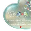 Inspirational Hanging Ornaments Heart Ornament with Heartwarming Message, Best Friend Decorative Acrylic for Friends Keepsake, Desk Decoration
