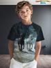 Children's Clothing Boys T-Shirt 3D Horse Print Short Sleeve Fashion Kids Summer Clothes Casual Child Girls Clothing O-Neck Tops