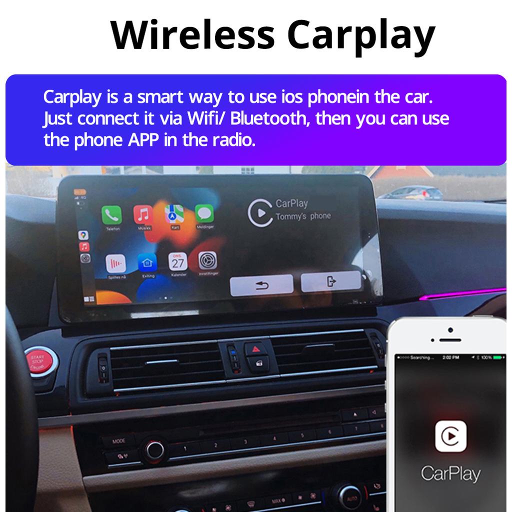 10.25" Multimedia  Player GPS Carplay Car Radio For BMW 5 Series F10 F11 2011-2017 CIC NBT System Android 13