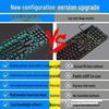 Silent Mechanical-Feel Wired Keyboard & Mouse Gaming Set (3-Piece, Universal for Computers & Laptops)