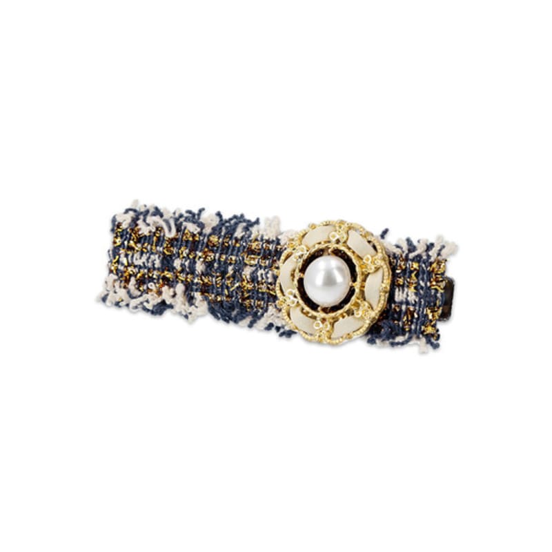 MELA BIANCA Luna Tweed Hair Clip Pin