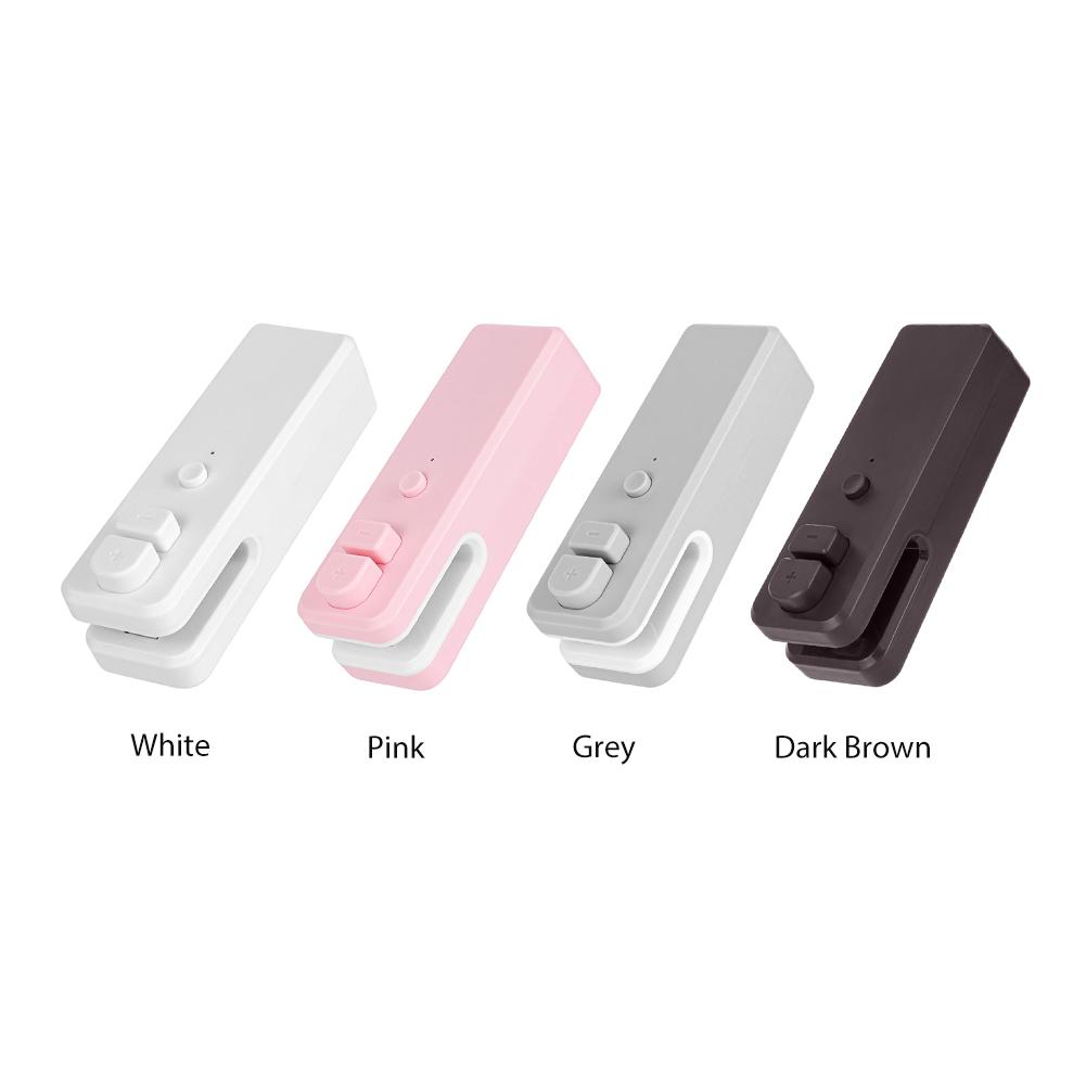 ABS Stainless Steel Heat Sealer Mini Handheld Sealing Vacuum Machine Snack Plastic Storage Kitchen Storage Bag Clips