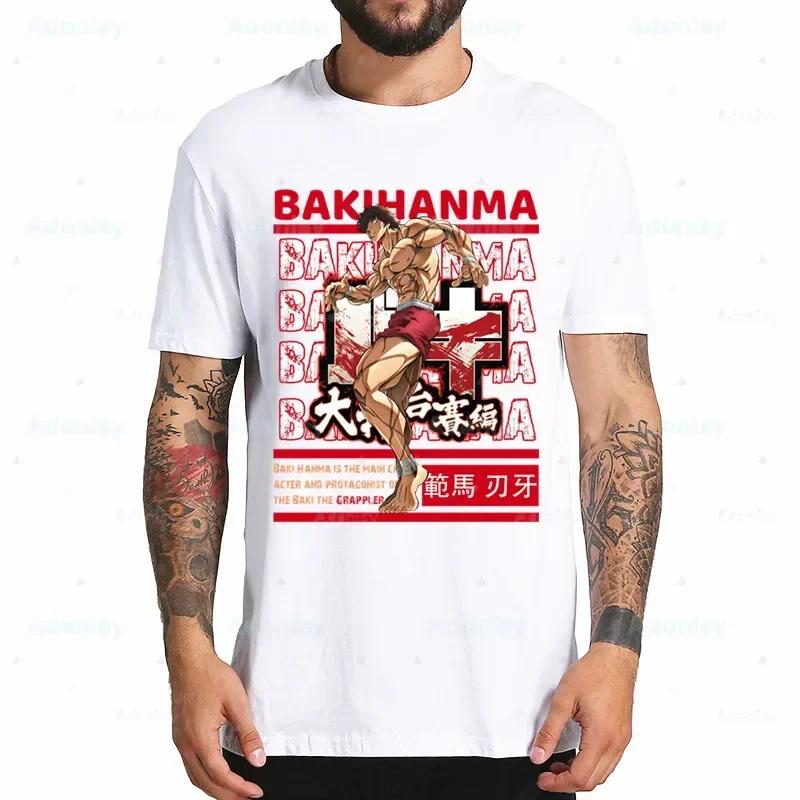 Yujiro Baki Fighter Anime Summer Fashion Shirt Graphic Hanma Grappler Fighting T Shirt Women Oneck Tees Funny Tshirt