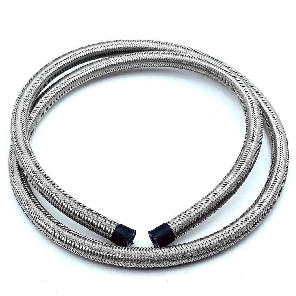 LEXOR Stainless Steel Mesh Hose AN6 1m PTFE Fuel Fuel Gasoline Line Tube