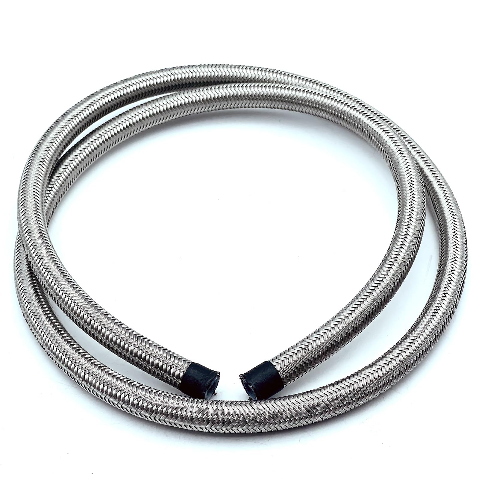 

LEXOR Stainless Steel Mesh Hose AN6 1m PTFE Fuel Fuel Gasoline Line Tube срібний