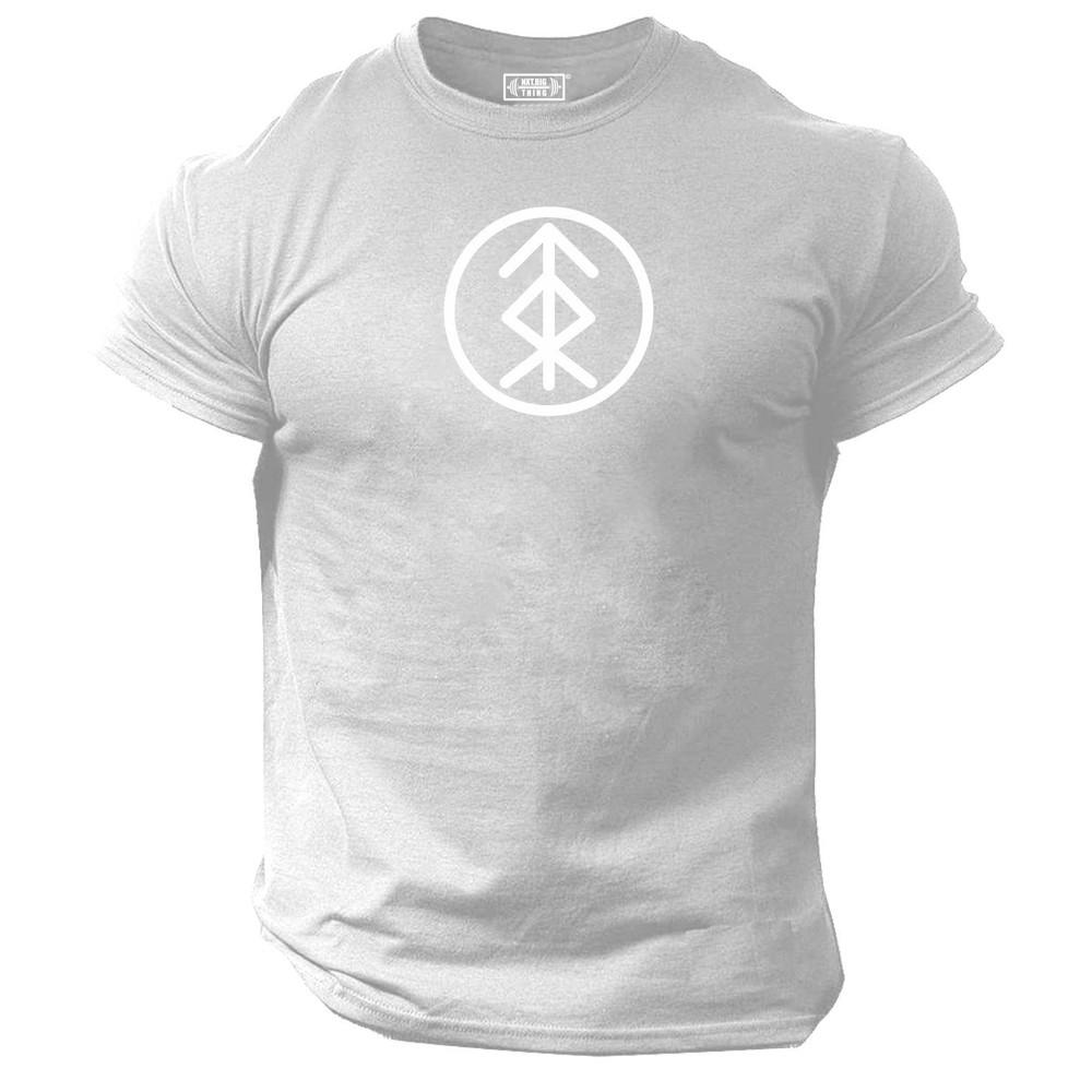 Home Protection Sign T Shirt Gym Clothing Vikings Bodybuilding Workout Mma Top