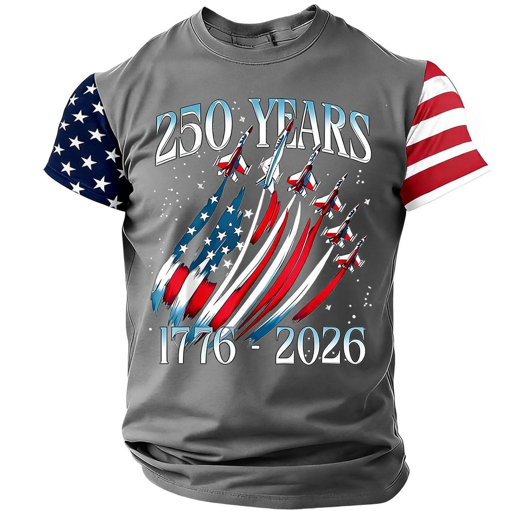 Men's Casual Round Neck Lightweight Breathable Short-Sleeve Top