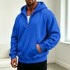 Herren Freizeit Kapuzenpullover mit Vierteltasche für den Alltag