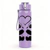 1PC Twin Panda Hug 750ml Color Plastic Sports Water Bottle Leakproof Flip Straw Lid Suitable for Sports Office Home Use