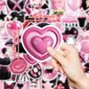 50 Creative Three-Dimensional Black Powder Style Cool Graffiti Stickers Children Reward Decorative Stickers