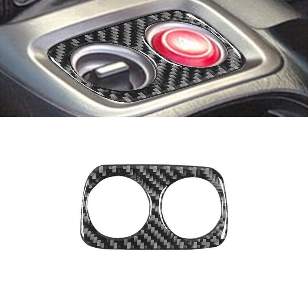 For Honda S2000 2000-03 Carbon Fiber Console Hazard Warning Switch Panel Cover