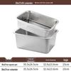 Youde 304 Stainless Steel Square Perforated Drainage Basin & Solid Tray Set