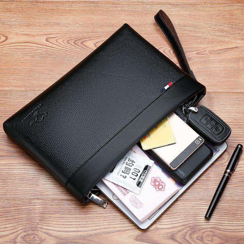 Men's Fashion Solid Color Envelope Clutch Bag – New Style Document and Phone Briefcase