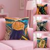 Edvard Munch The Scream Abstract Cushion Cover Plush Fabric Soft Double-Sided Printed Sofa Warm Winter Home Gift Pillow Cover