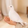 New Lifelike Bird Plush Toys Simulation White Green Pigeon Lovely Magpie Stuffed Animal Doll Pography Props Home Decor Gifts