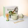 5/8Pcs Ceramic Matcha Bowl Set Reusable with Pouring Spout Green Tea Brewing Cup Japanese Matcha Set