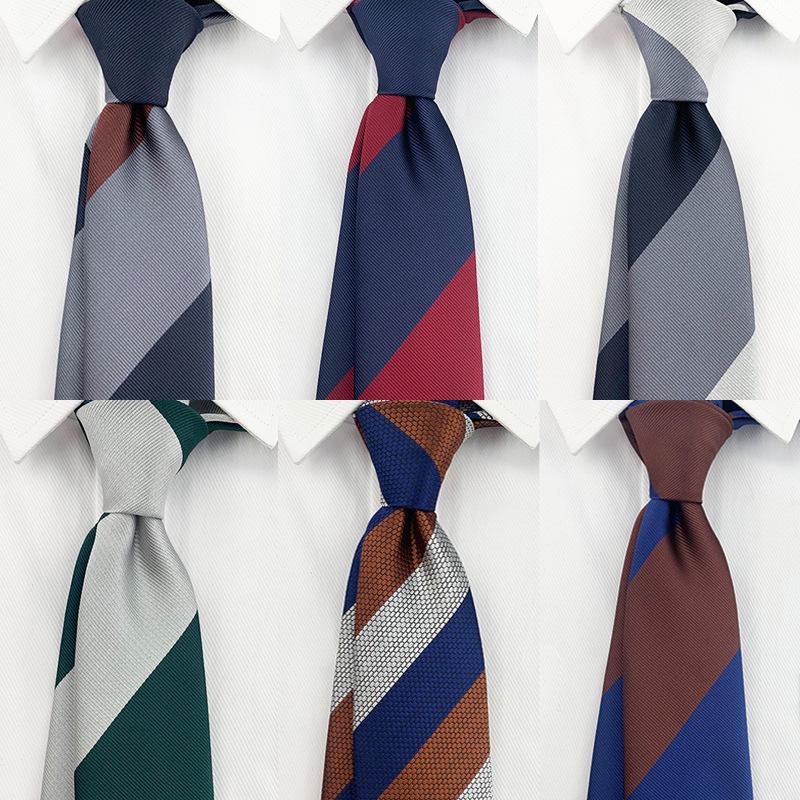 2025 New British Gentleman Stripe Men's Tie Suit Street Style Combo