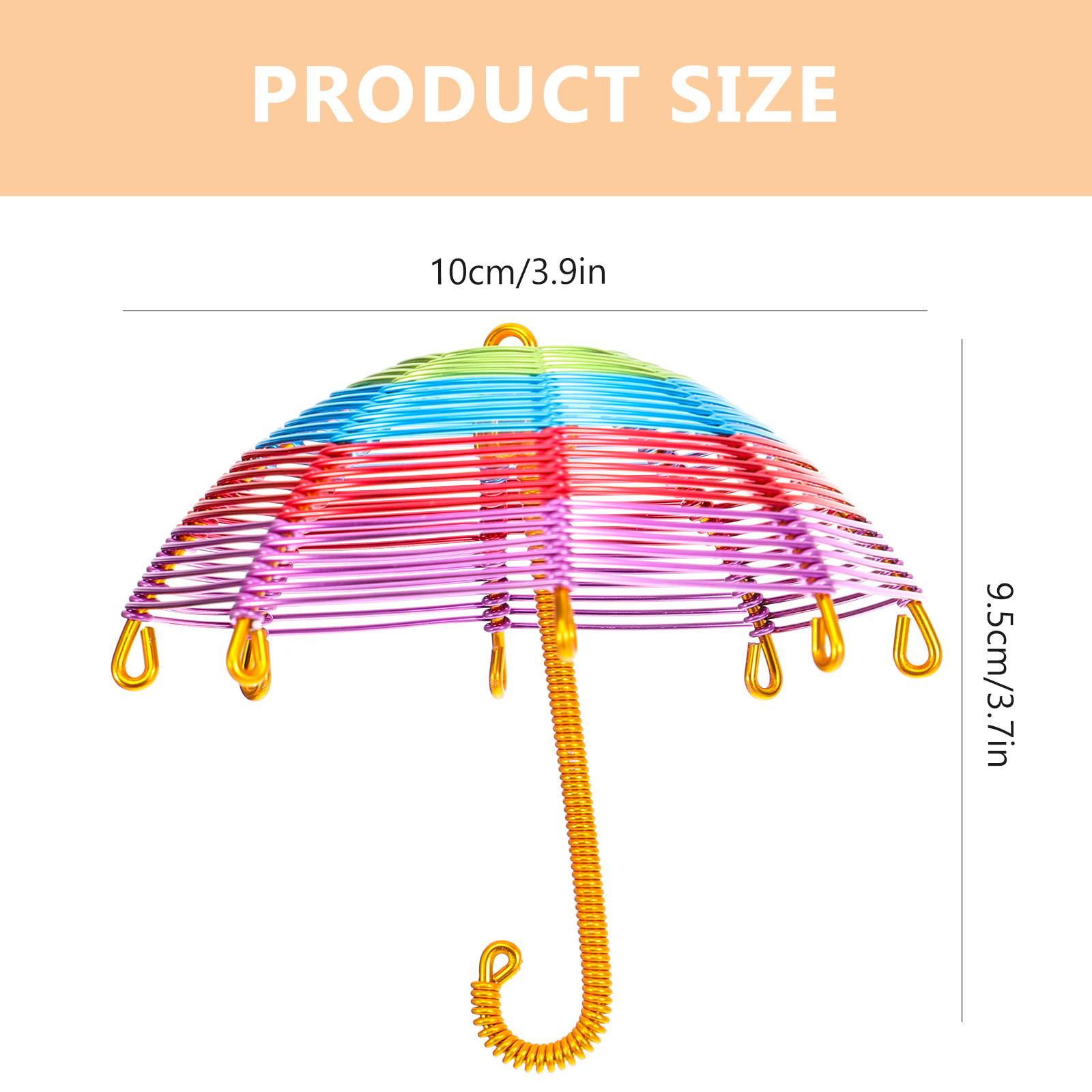 

Tiny Umbrella Decor Small Umbrella for Mini Decor Party Photo Prop Micro Landscape Ornament Stylish Desktop Accessory 10X10X9.5CM