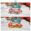 2Pcs/Set 2026  Christmas Hair Accessories Girls Festive Santa Claus Hair Ties Cute Red Hairpin Kid Holiday Party Hairpins