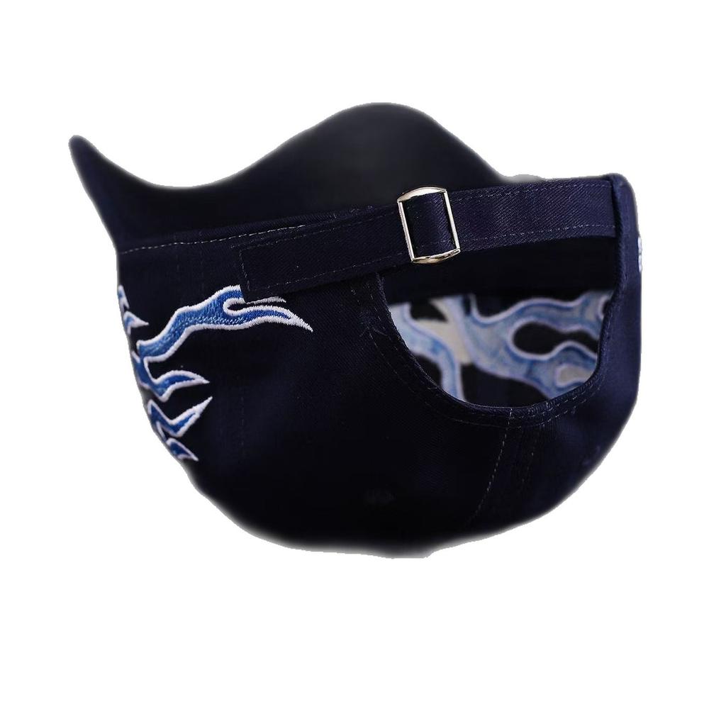Heavy Industry High Quality Flame Flag Niche Baseball Cap Men'S And Women'S Shade Color Matching Personality Hip Hop Cap