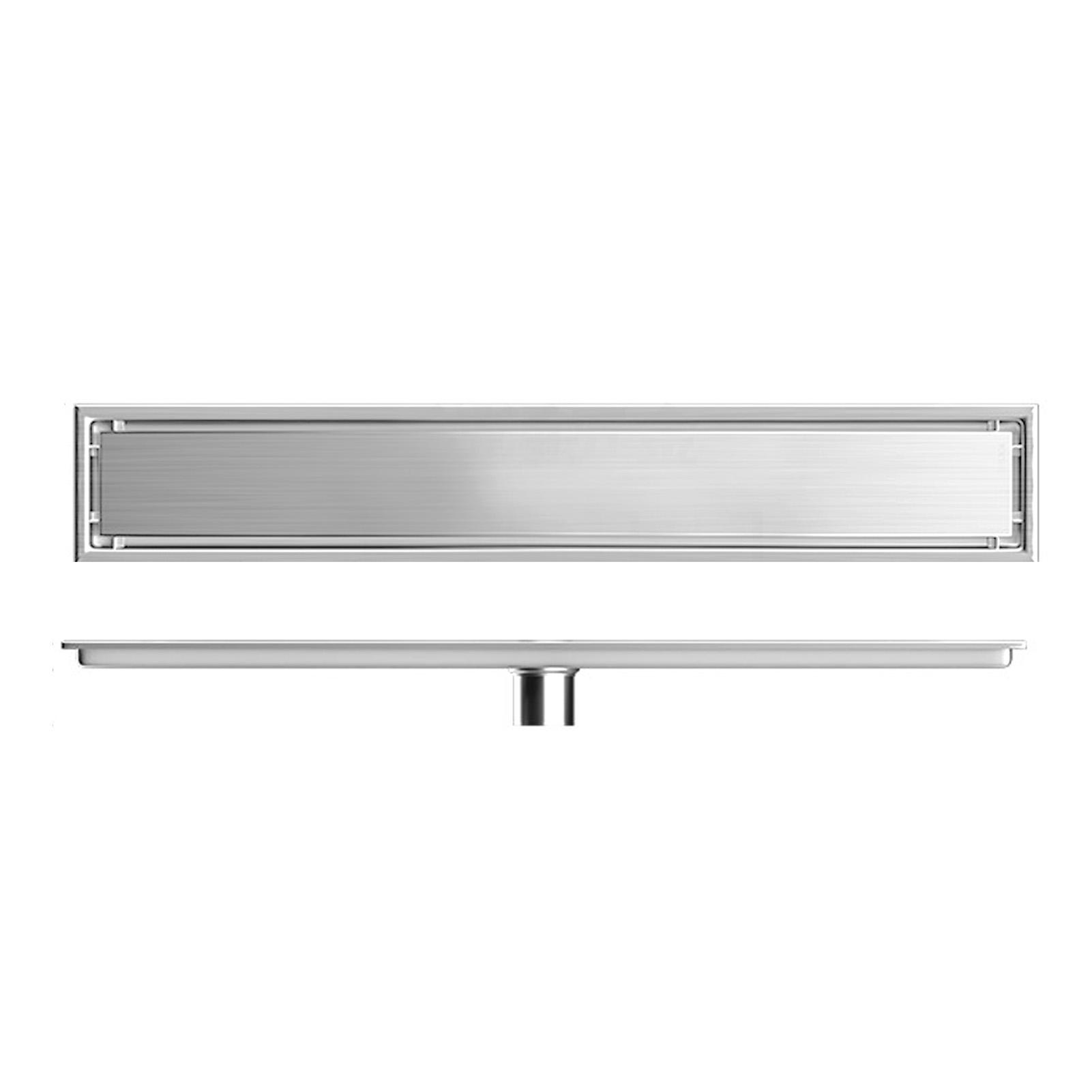 Konnwei Rectangular Floor Drain Water Barrier Function Avoid Clogging Stainless Steel Shower Linear Drain For Kitchen Hotel