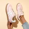Microfiber Upper Rubber Sole Adult Ladies Footwear Casual Women Shoes Early Spring New Style Versatile Design White Sneakers