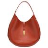 Polo ID Double Layer Saddle Design Brass Nameplate Pony Hollow Pattern Calfskin Shoulder Bag Large Women Shoulder Bag 428867518013