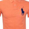 Polo Ralph Lauren Logo Haftowany Sweter Prosty Krótki Rękaw Koszulka Polo Męska Koszulki Polo Pomarańczowy 710697457-061