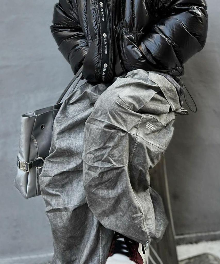Deomail Cn Piece Dyding Ballon Pants [Grey]