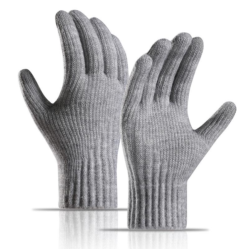 Damen Alpaka-Wolle Fleece-gefütterte Touchscreen Strickhandschuhe - Warm & Weich für den Winter